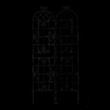 2 Pack Metal Garden Trellis 86.7" x 19.7" Rustproof Trellis for Climbing Plants Outdoor Flower W1586104502