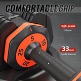 ZNTS 25LB 5 in 1 Single Adjustable Dumbbell Free Dumbbell Weight Adjust with Anti-Slip Metal Handle, W2277142891