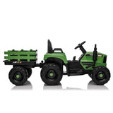 ZNTS Ride on Tractor with Trailer,24V 400W Powered Electric Tractor Toy w/Remote Control,electric car for W1578P194690