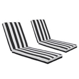 2PCS Outdoor Lounge Chair Cushion Replacement Patio Funiture Seat Cushion Chaise Lounge W419P168744