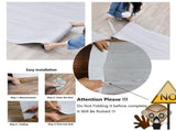 3D Retro Laminate Vinyl Flooring Roll, Peel and Stick Linoleum Wood Grain, Vinyl Plank Floor Tiles, 84188596
