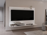 Beijing Floating Entertainment Center, One Superior Shelf, Two Shelves, Space For Tv, White B070P337163