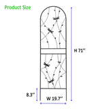 4 Pack Metal Garden Trellis 71" x 19.7" Rustproof Trellis for Climbing Plants Outdoor Flower Support W1586P266865