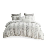 Full/Queen 3 Piece Cotton Jacquard Duvet Cover Set B03596505