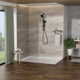 Multi Function Dual Shower Head - Shower System with 4.7" Rain Showerhead, 8-Function Hand Shower, W124362274