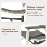 Outdoor Rockings Set of 2, Durable HDPE Patio Oversized Rockers for Adults, Porch Rocking W1859P360054