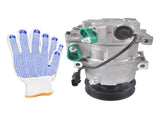 A/C Compressor with Clutch Fits for Hyundai Genesis 3.8 Sedan 4-Door 2009-2014 V6 3.8L 6-Groove 11979902