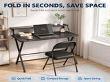 Computer Desk, Black Embossed P2 Particle Board with Melamine Faced, Height 65591259