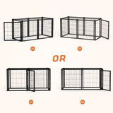 Dog Crate 47.2" Dog Kennel for Small Medium Dogs, Puppy Dog Playpen with Top, Pet Cage, Indoor, W1162P245311