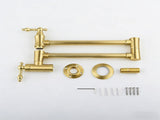 Wall Mount Folding Kitchen Pot Filler Faucet W2287142932