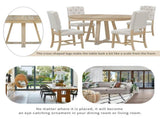 5-Piece Retro Functional Set, Round Table with a 16