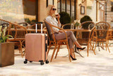 Non-TSA customs lock single 24-inch PP trolley case, 24in PP rose gold 13527055