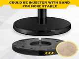 4 PCS Black Stanchions with Black Velvet Rope - Exhibition Crowd Control Poles,with Sand Injection 21045268