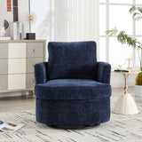 Vanity Chair,Swivel Accent Chair, 360 Degree Round Swivel Barrel Chair, Upholstered Comfy Swivel W2120P322757