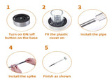 24pcs 5W High Brightness Solar Power LED Lawn Lamps with Lampshades Warm White 35470931
