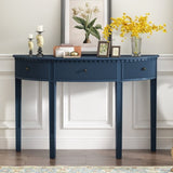 U-Style Distinctive Features of Pine Veneer Console Table with Vertical Stripe Drawer Fronts and N711P173099V