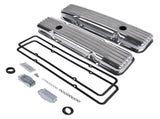 Polished Aluminum Finned Short Valve Cover Fits for SBC Small Block Chevy 350 1958-1986 52519792