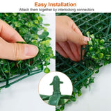 12Pcs 23.6x15.75in Artificial Boxwood Topiary Hedge Plant Grass Backdrop Fence Privacy Screen Grass 27411615