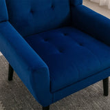 Modern Soft Velvet Material Ergonomics Accent Chair Living Room Chair Bedroom Chair Home Chair With W676P313964
