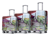 20"/24"/28" 3 pcs/set in PC Spinner Wheel Luggage, Carry on Suitcase, With Printed pattern and W2787P353587