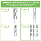 19 x 64Outdoor Plant Support Frame for Raised Garden Bed 66032699