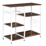 ZNTS 3-Tier Industrial Kitchen Baker's Rack Utility Microwave Oven Stand Storage Cart Workstation Shelf 28786090