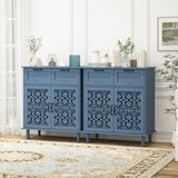 2 Door 2 Drawer Cabinet, American Furniture, Suitable for Bedroom, Living Room, Study W688P179040