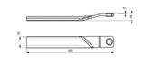 Replacements Blade for One Set of Mower Cutter W1377115054
