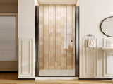 34-34.8" W x 72" H Matte Black Frameless Pivot Shower Door, 1/4" Clear SGCC Tempered Glass, T5595P465574