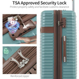 4 Piece Luggage Set Suitcase Set, ABS Hard Shell Lightweight Expandable Travel Luggage with 4 PP313145AAC