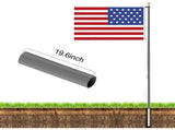 20 FT Sectional Flag Pole Kit Extra Thick Aluminum Flagpole with 1 Flag 2 Rope 54295914