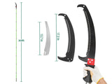 30ft Manual Pole Saw, Lightweight Tree Trimmers Long Handle Pruner Set, Sharp Steel Blade and 70790461