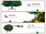 FCH 7ft 1100 Branches PVC Material DIY 200 Lights Warm Color 8 Modes Christmas Tree Green 69383356