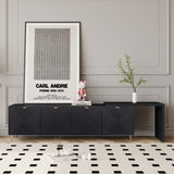 70"-90" Extendable TV Cabinet, Modern Entertainment Center with Storage and Adjustable Shelves, W1435P190369