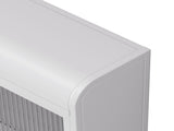 3 Door Arched Wall Mounted Glass Cabinets for Kitchen, Living Room and Bathroom W757P221502