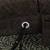 COOLMORE Linen Massage Chaise Lounge Indoor with Remote Control,Ergonomic Electric Massage Long W39539626