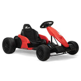 24V Electric Kids Go Kart, Batteryed Outdoor Ride On Toy w/ 5 mph Max Speed, Music, Horn, W2181P152212