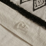 King/Cal King 3 Piece Flax and Cotton Blended Duvet Cover Set B03596486