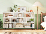 55" x 9.5" x 42" Bookcase w/ 5 Metal Legs 2 Anti-tip Devices Display Cabinet Rack 57278889