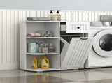 Laundry Cabinet with Drawer and shelf, Tilt-Out Laundry Hamper, Freestanding Style, Inadjustable W331P471372
