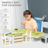 Kids Activity Table and Chairs Set 79565595