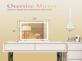 19"x22" LED Vanity Mirror with Lights, Dimmable 3-Color Modes, Touch Screen Makeup Mirror for 56932304