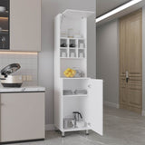 Attica 80" High Double Cabinet Kitchen Pantry , Storage Cabinet, Six spice Cubbies and Four Shelves B070P286454