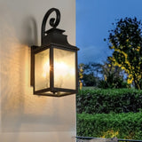 ZNTS Large Outdoor Wall Lamps With Glass Supports multiple types of light bulbs 1 pack W1340110431