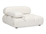 Marcel 36" Bubble Modular Modern Lounge Arm Chair, Ivory White Boucle B2719P238257