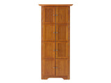 4-Tier 72" Corner Kitchen Pantry Storage Cabinet with 8 Doors Tall Storage Cabinet, Corner Cabinet W1758P211014