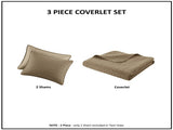 King 3 Piece Luxurious Oversized Quilt Set B035129005