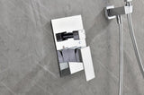 ZNTS Shower Set System Bathroom Luxury Rain Mixer Shower Combo Set Wall Mounted Rainfall Shower Head W92864179