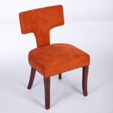 Mid Century Modern Dining Chairs Set of 2, Farmhouse Linen Fabric Upholstered Accent Chair Curved W1143P186368