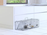 2-Pack Humane Mouse Traps Instant-Lock One-Way Door, 2 mm Galvanized Metal, Safe for Kids & Pets, 13688608